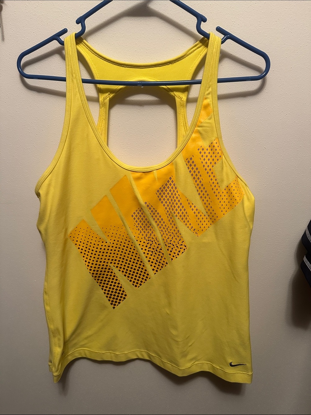 Nike Women's Bright Yellow Performance Racerback Tank Top